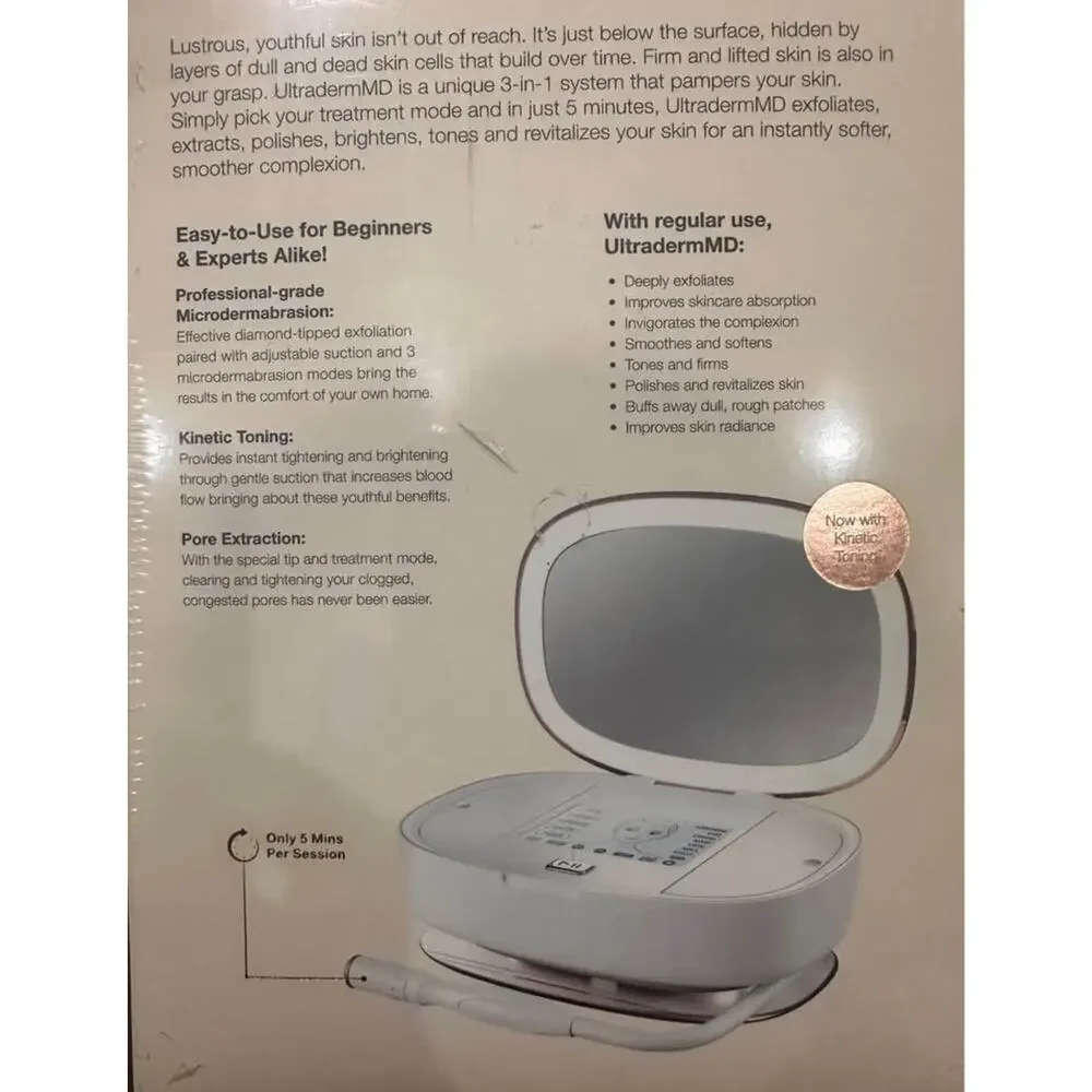Trophy Skin Ultraderm MD 3-in-1‎ Home Spa Microdermabrasion Deep Skin Exfoliator